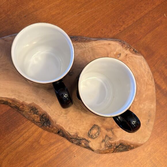 Set of 2  Denby England Jet Beaker Mugs - Picture 2 of 5